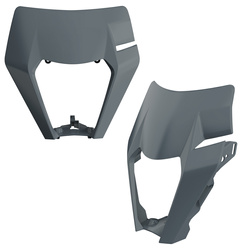 Polisport osłona lampy przód ktm exc / exc-f / xc-w / xcf-w `17-19 kolor nardo szary nardo grey (wzór oem)